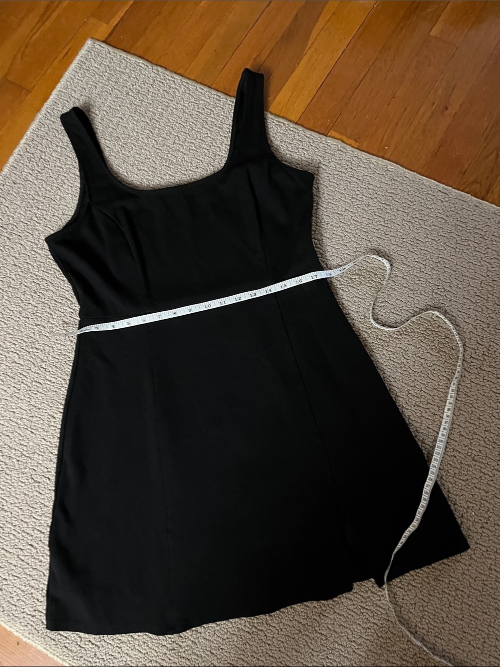 LULS XL Black Square-Neck Women's MINI Dress